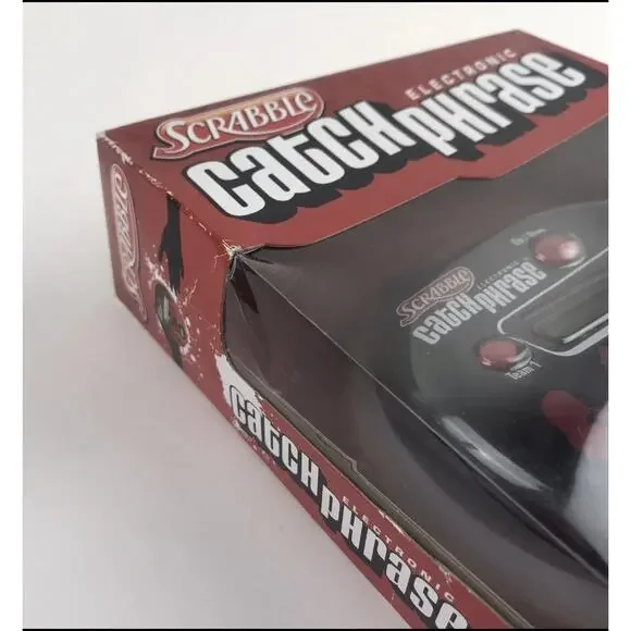 New Open Box Hasbro Scrabble Electronic Catch Phrase Handheld Electronic Game - Picture 4 of 6